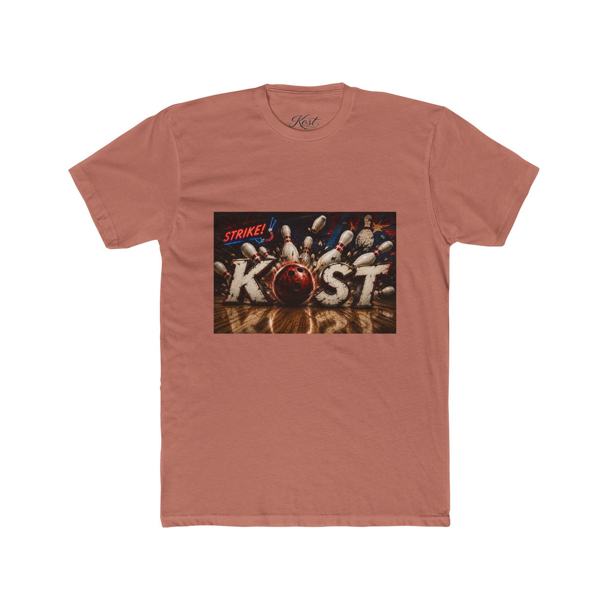 Bowling Strike Graphic Tee — "KOST" Pinfall Design
