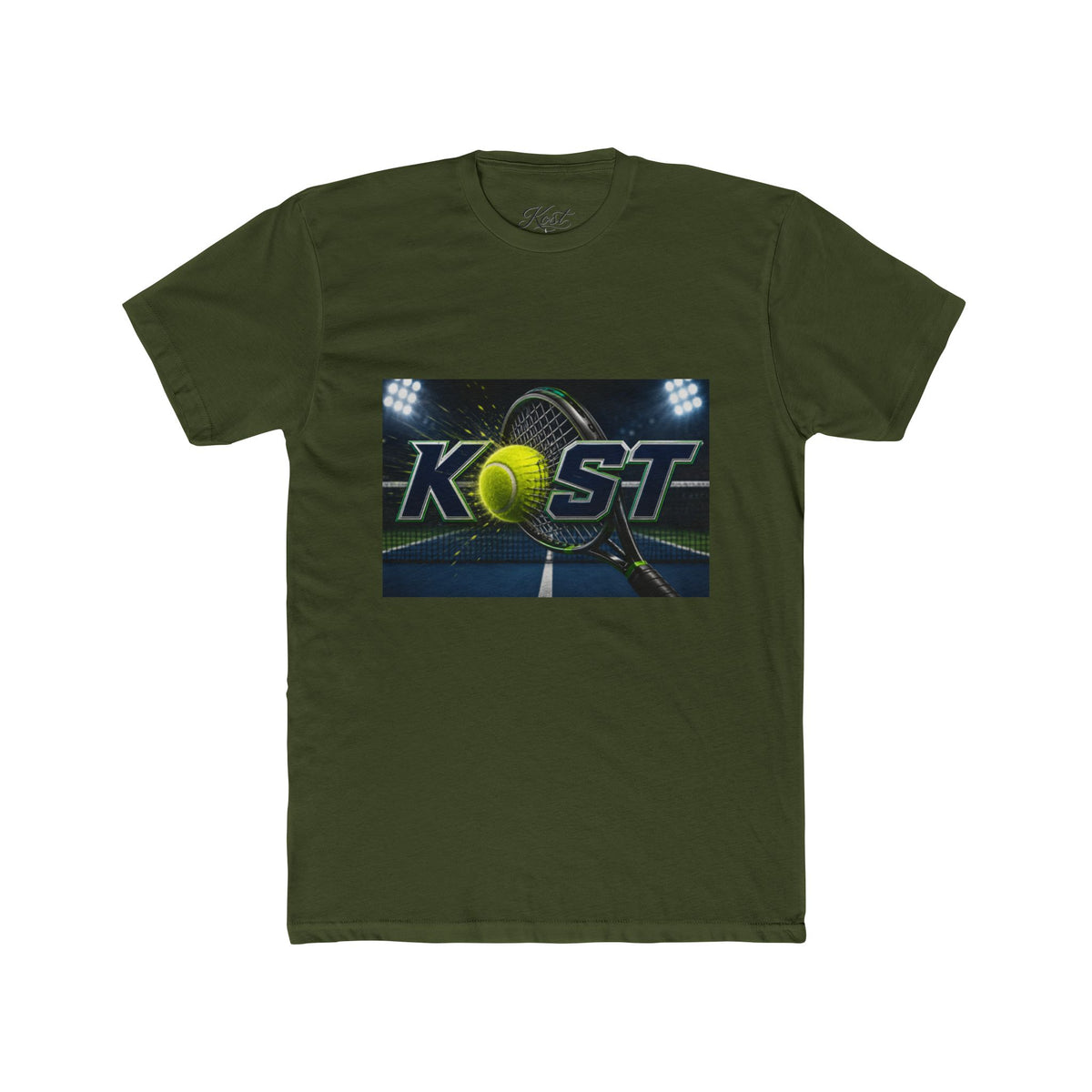 KOST Tennis Logo Tee — Court Night Graphic T-Shirt