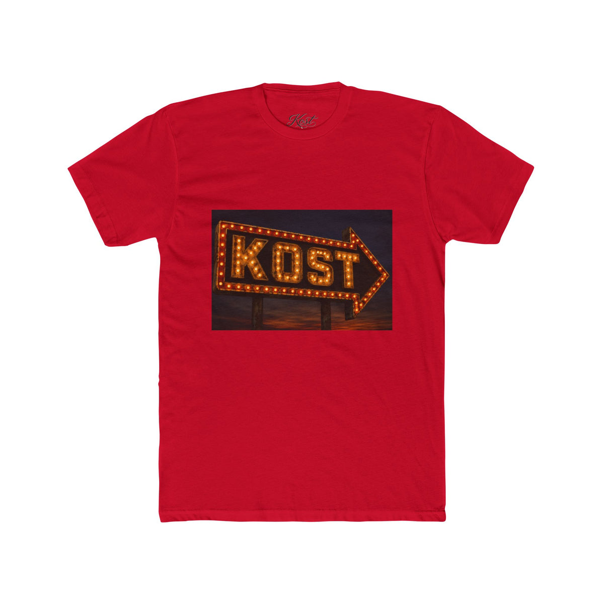 KOST Marquee Arrow Tee — Vintage Neon Sign Graphic T-Shirt