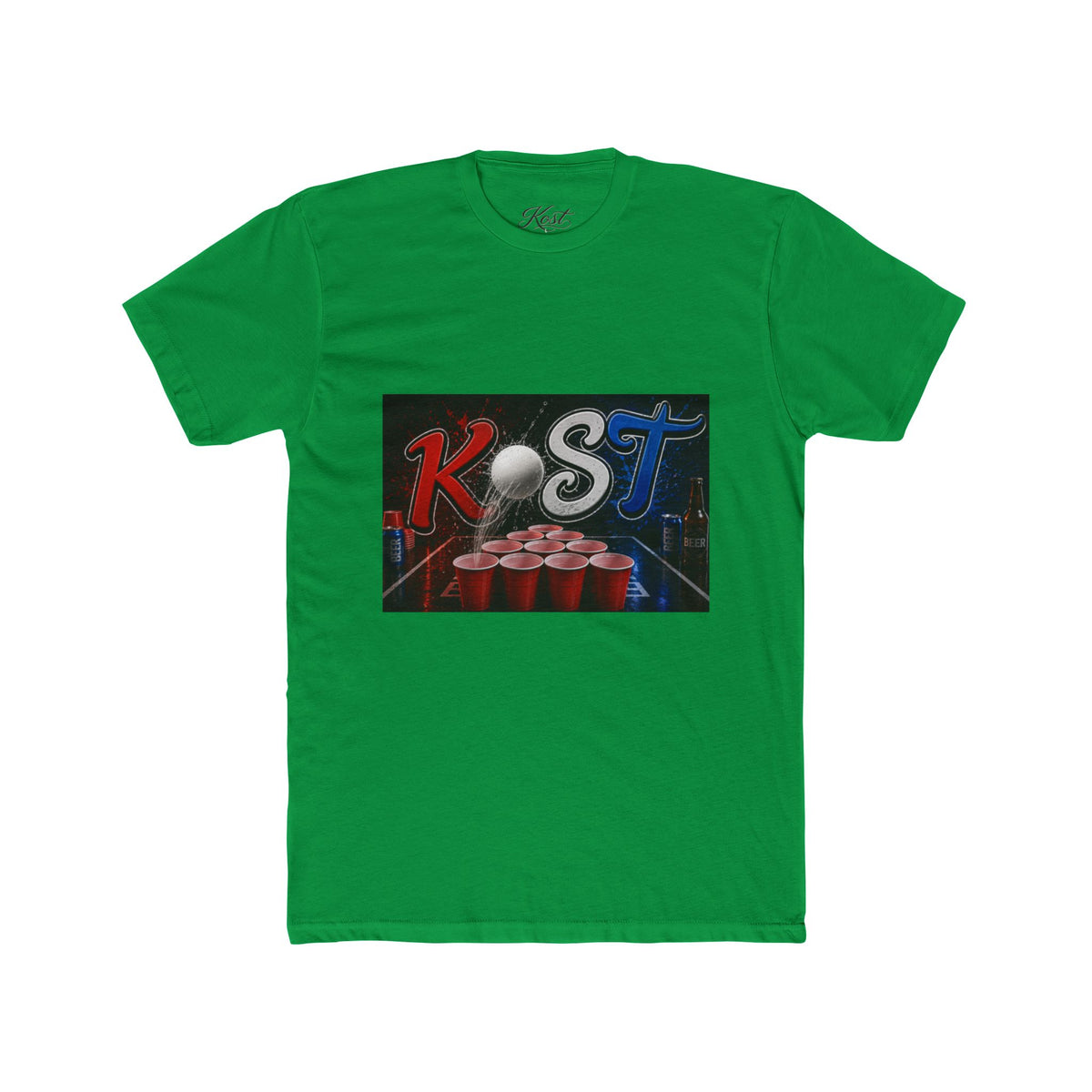 Beer Pong Graphic Tee — K•ST Red & Blue Beer Pong Design
