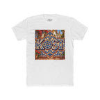 Ornate Blue and Red Tile Pattern T-Shirt