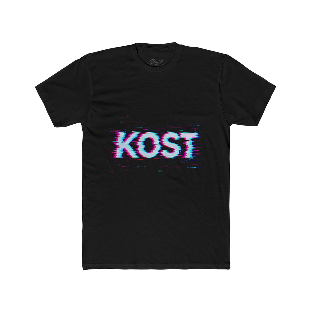 KOST Glitch Graphic Tee — Retro Vaporwave Logo T-Shirt