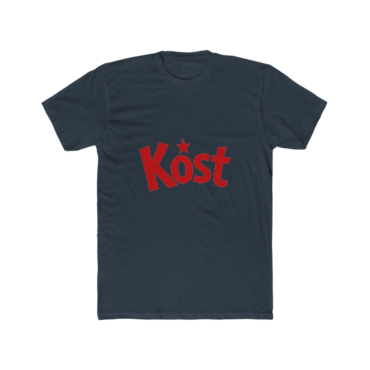 Kost Retro Script Tee — Bold Red Logo Shirt