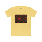 Abstract Red Bokeh Graphic Tee — 'Rogue' Script Design