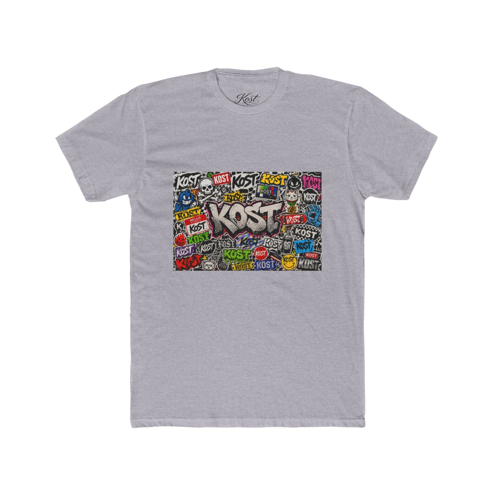 KOST Graffiti Logo Crew T‑Shirt — Urban Streetwear Graphic Tee