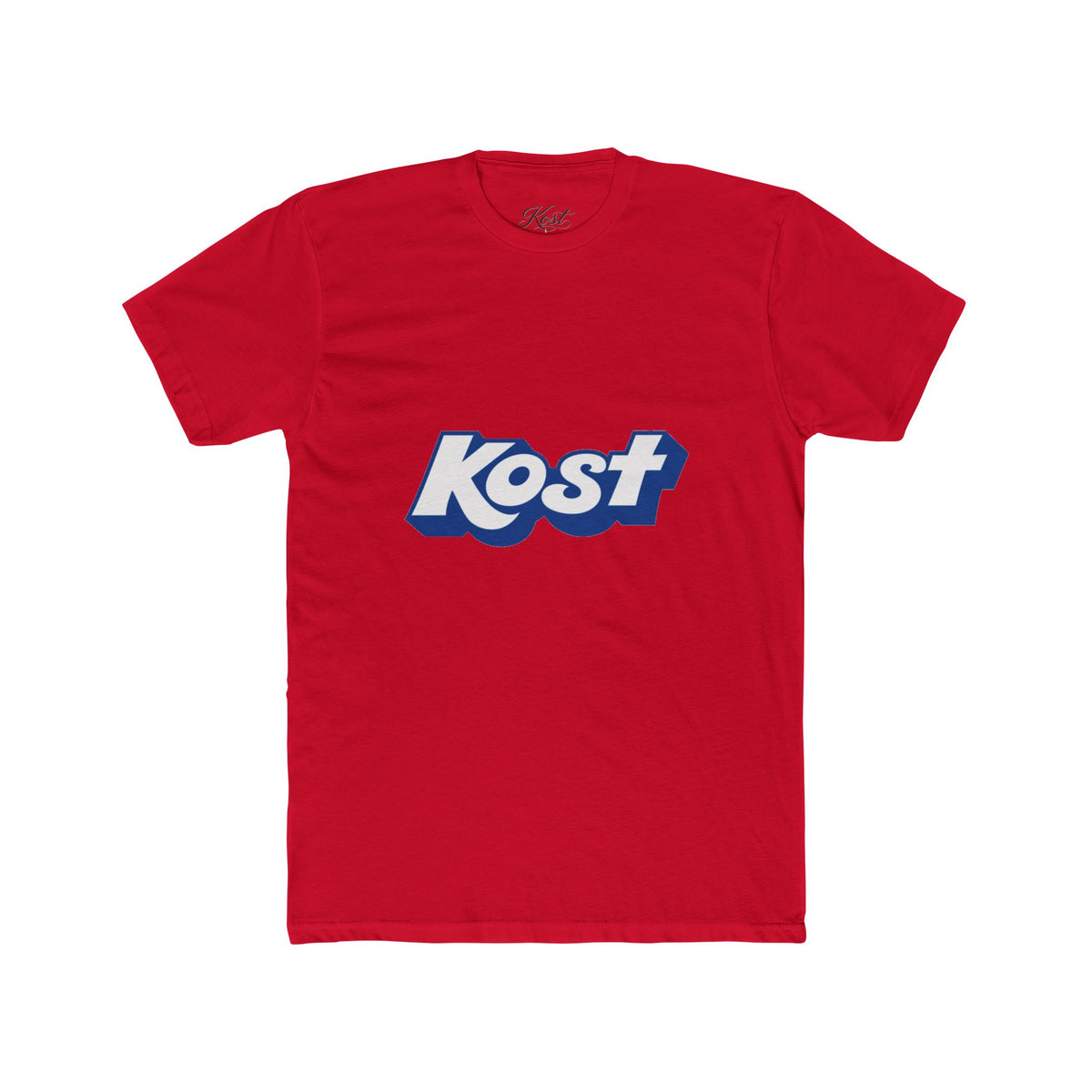 Kost Retro Logo Tee — Vintage Blue Graphic T-Shirt