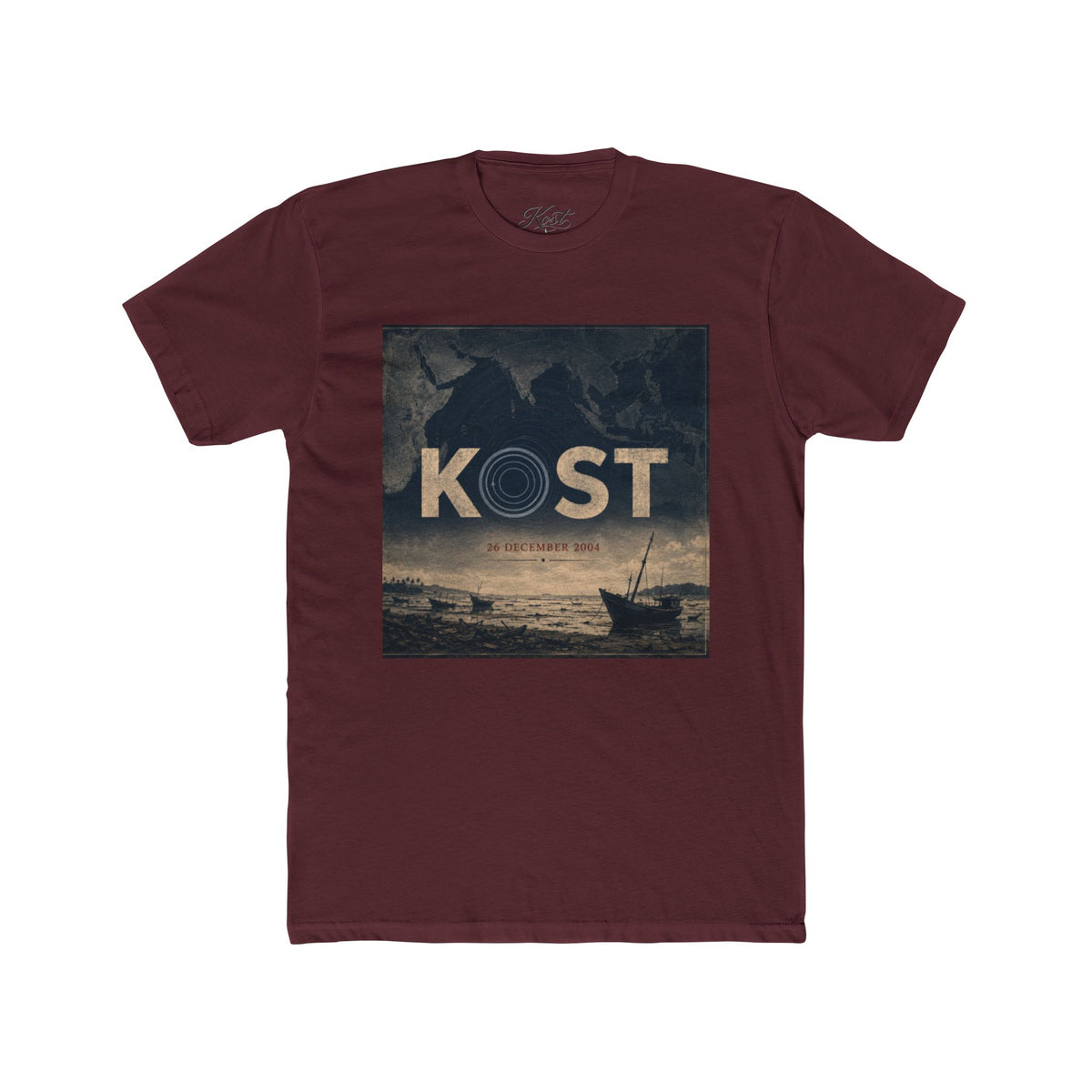 Kost Vintage Coastal Tee – Nautical Sunset Graphic T-Shirt