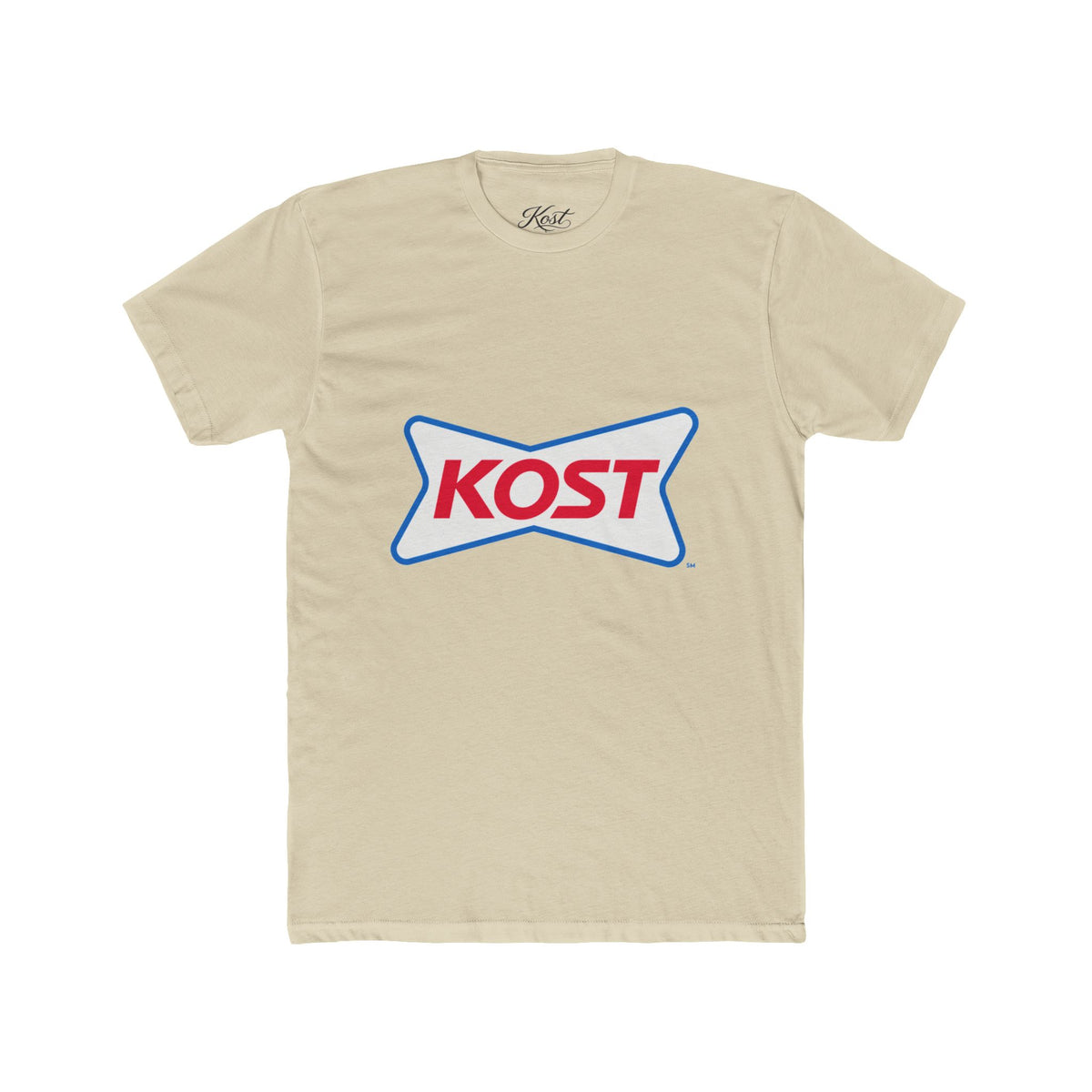 KOST Logo Tee — Retro Red & Blue Graphic T-Shirt