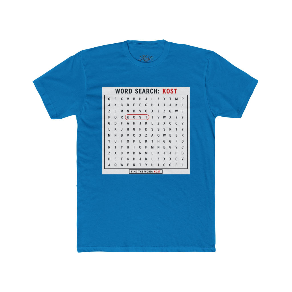 Word Search T‑Shirt — "Kost" Puzzle Graphic Tee