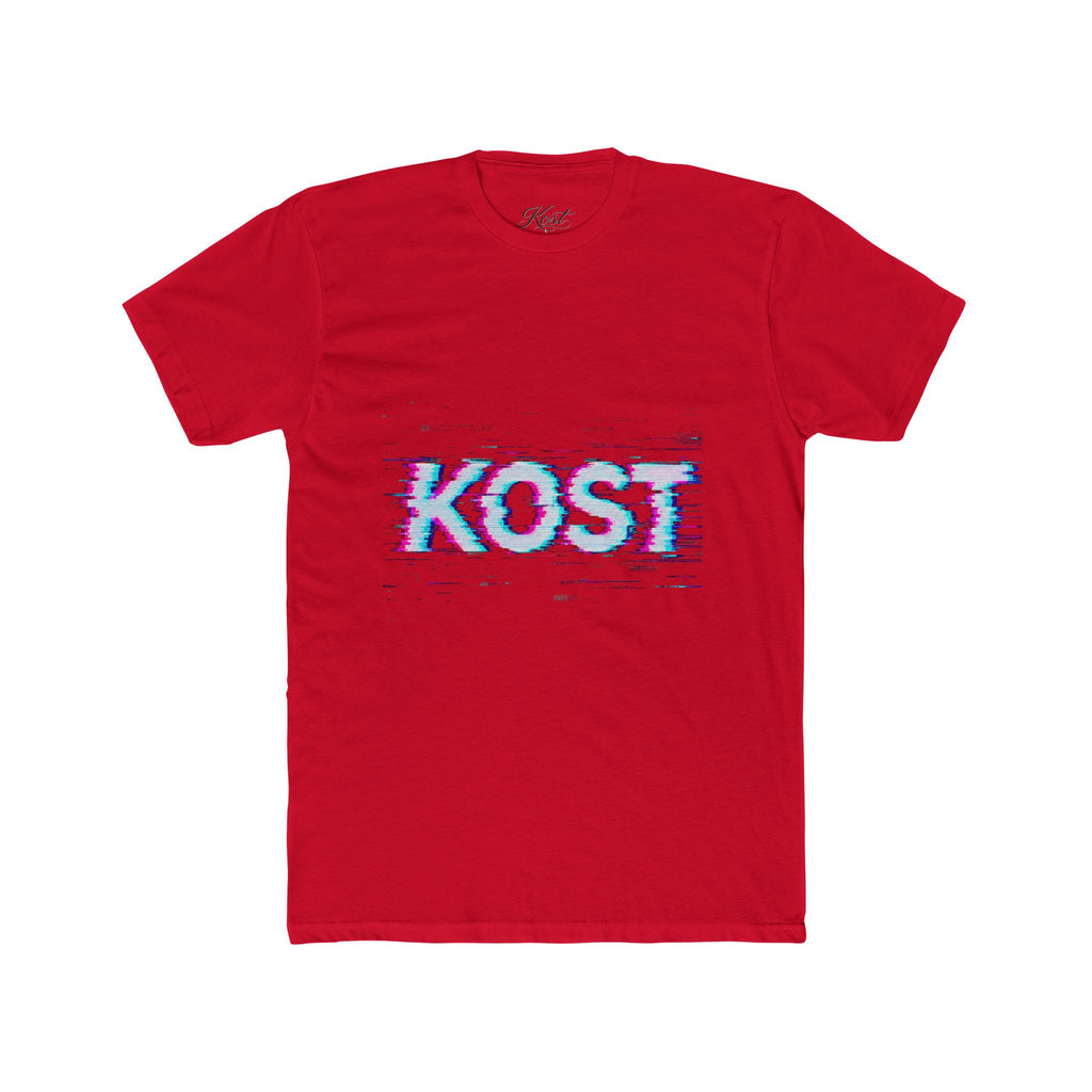 KOST Glitch Graphic Tee — Retro Vaporwave Logo T-Shirt