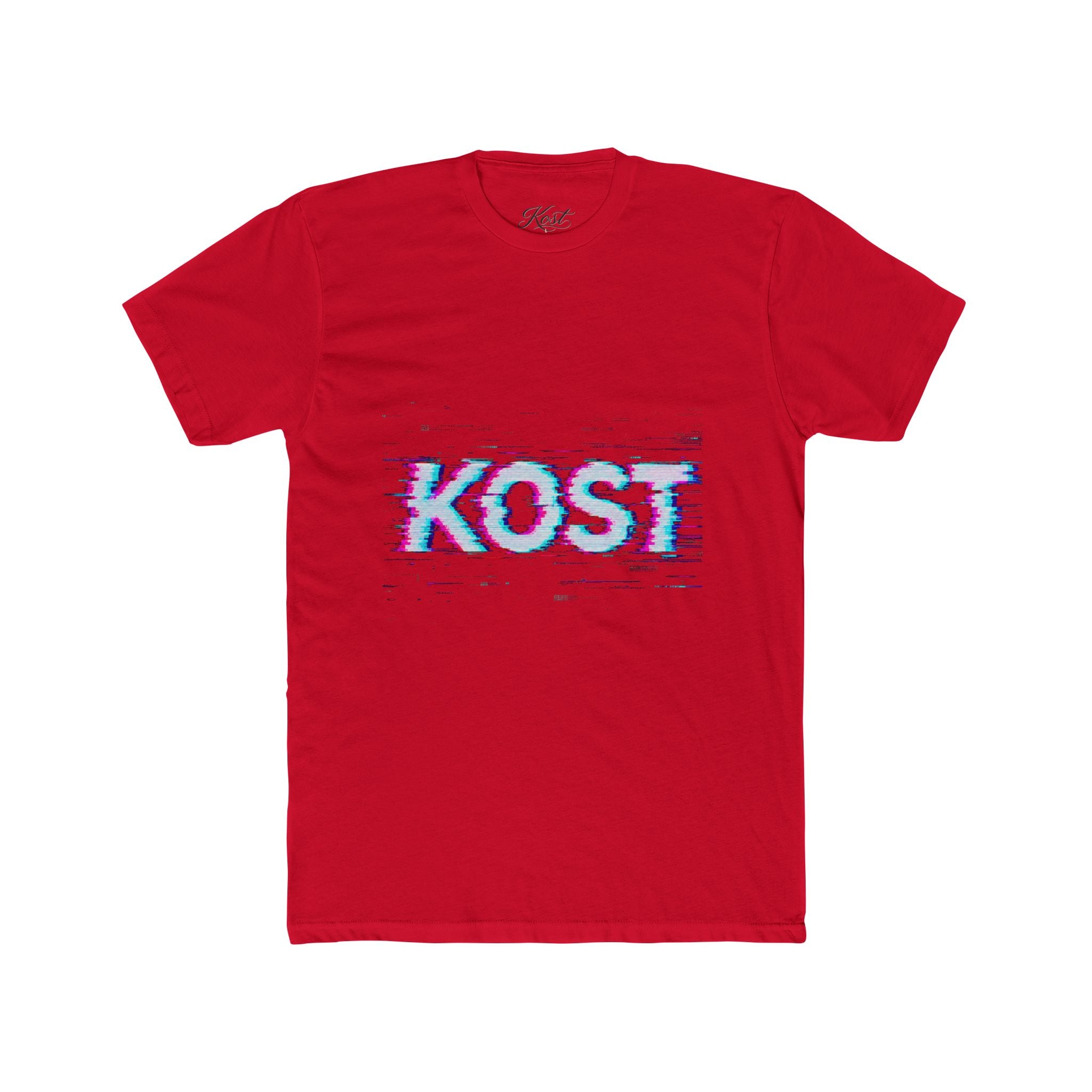 KOST Glitch Graphic Tee — Retro Vaporwave Logo T-Shirt