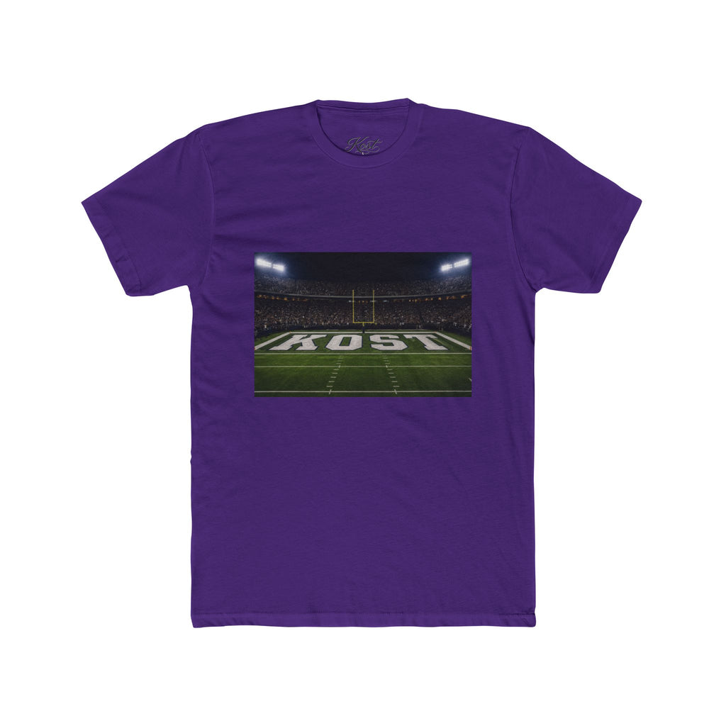Football Stadium Field Photo Tee — 'KOST' Endzone Graphic