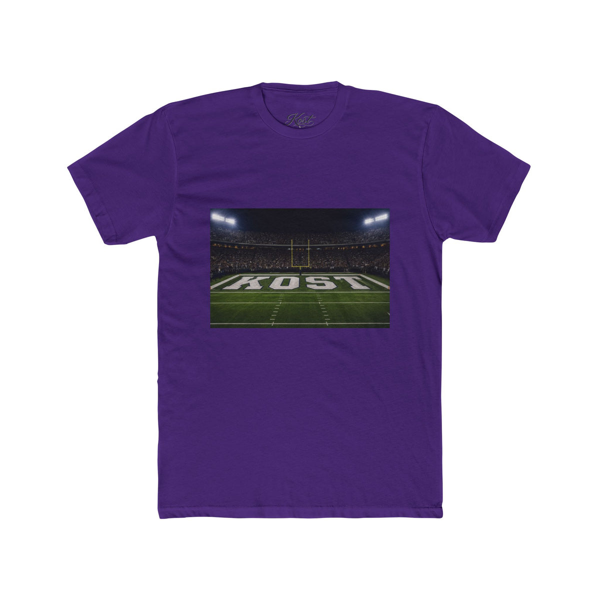 Football Stadium Field Photo Tee — 'KOST' Endzone Graphic