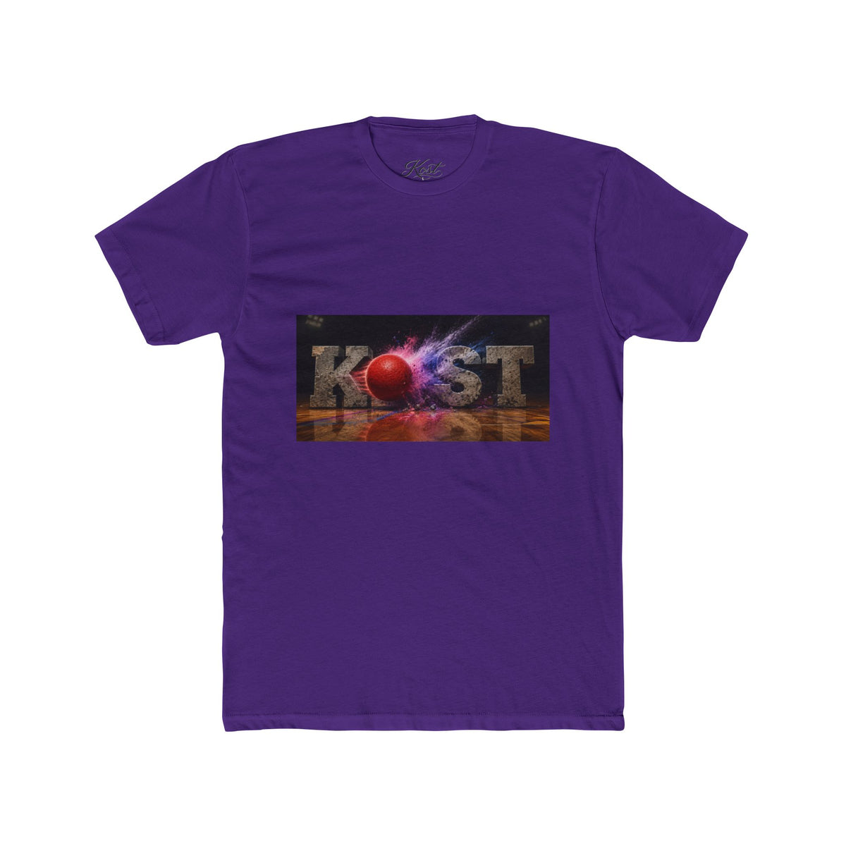 Cosmic Burst Tee — 'KOST' Retro Space Graphic T-Shirt