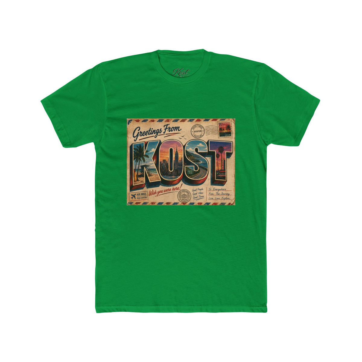 Greetings From KOST Vintage Postcard Tee