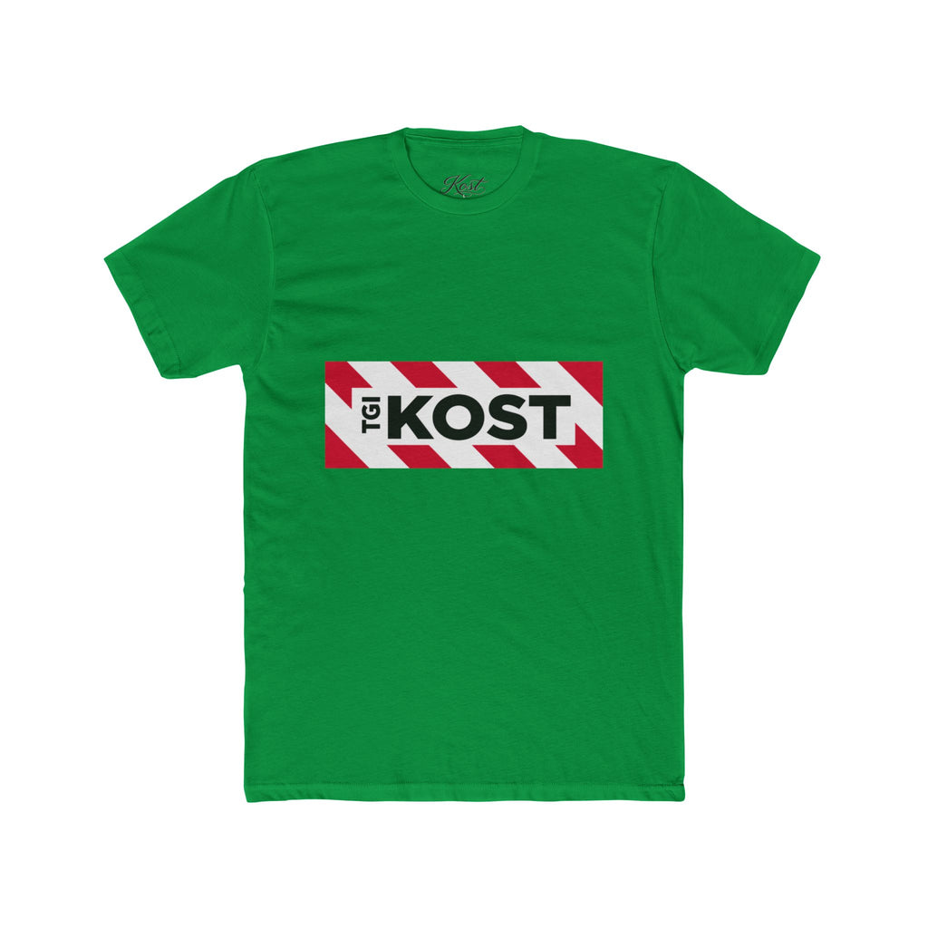 Crew Tee — Bold "The KOST" Stripe Logo Shirt