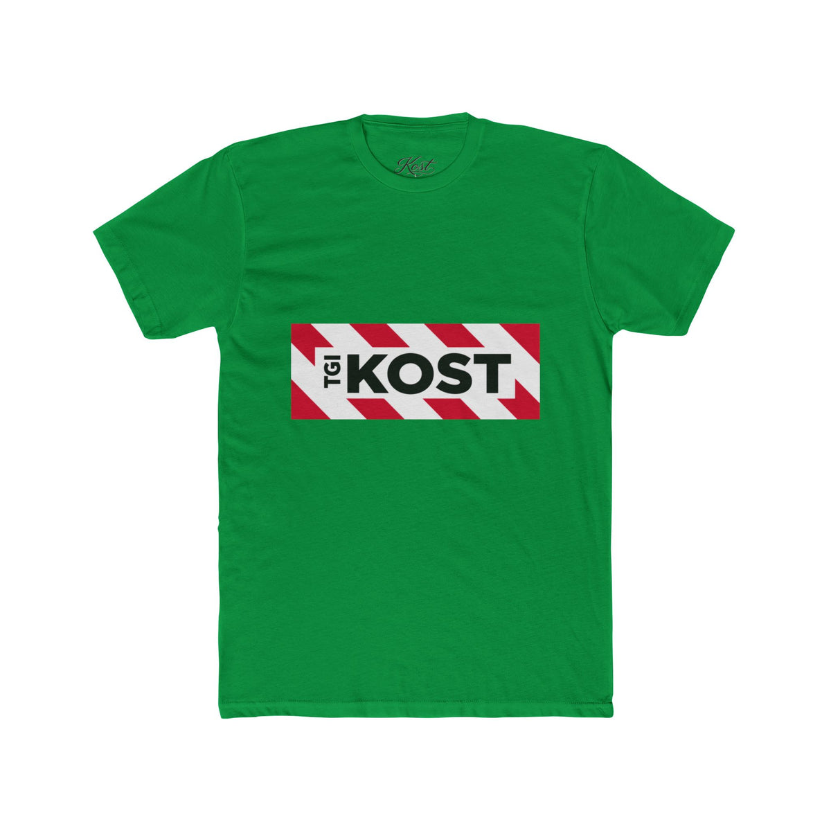 Crew Tee — Bold "The KOST" Stripe Logo Shirt