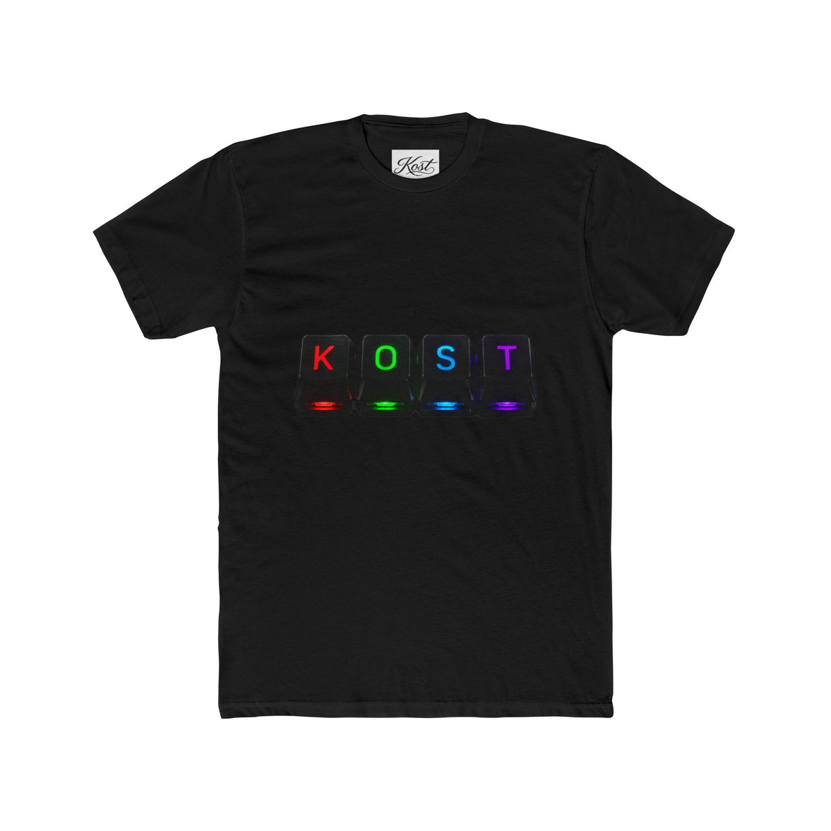 KOST Keyboard Keys Graphic Tee — Retro RGB Gaming T‑Shirt