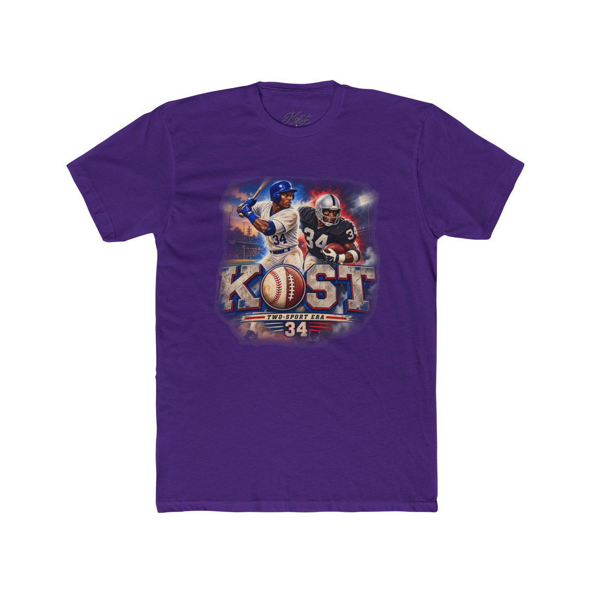 Kost Vintage Baseball & Football Collage Tee