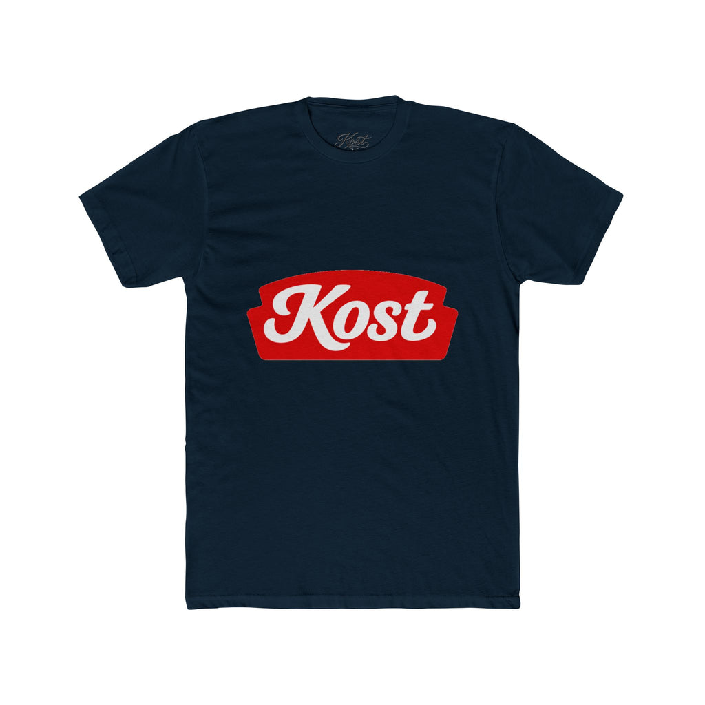 Kost Logo Tee — Retro Red Script Graphic T-Shirt
