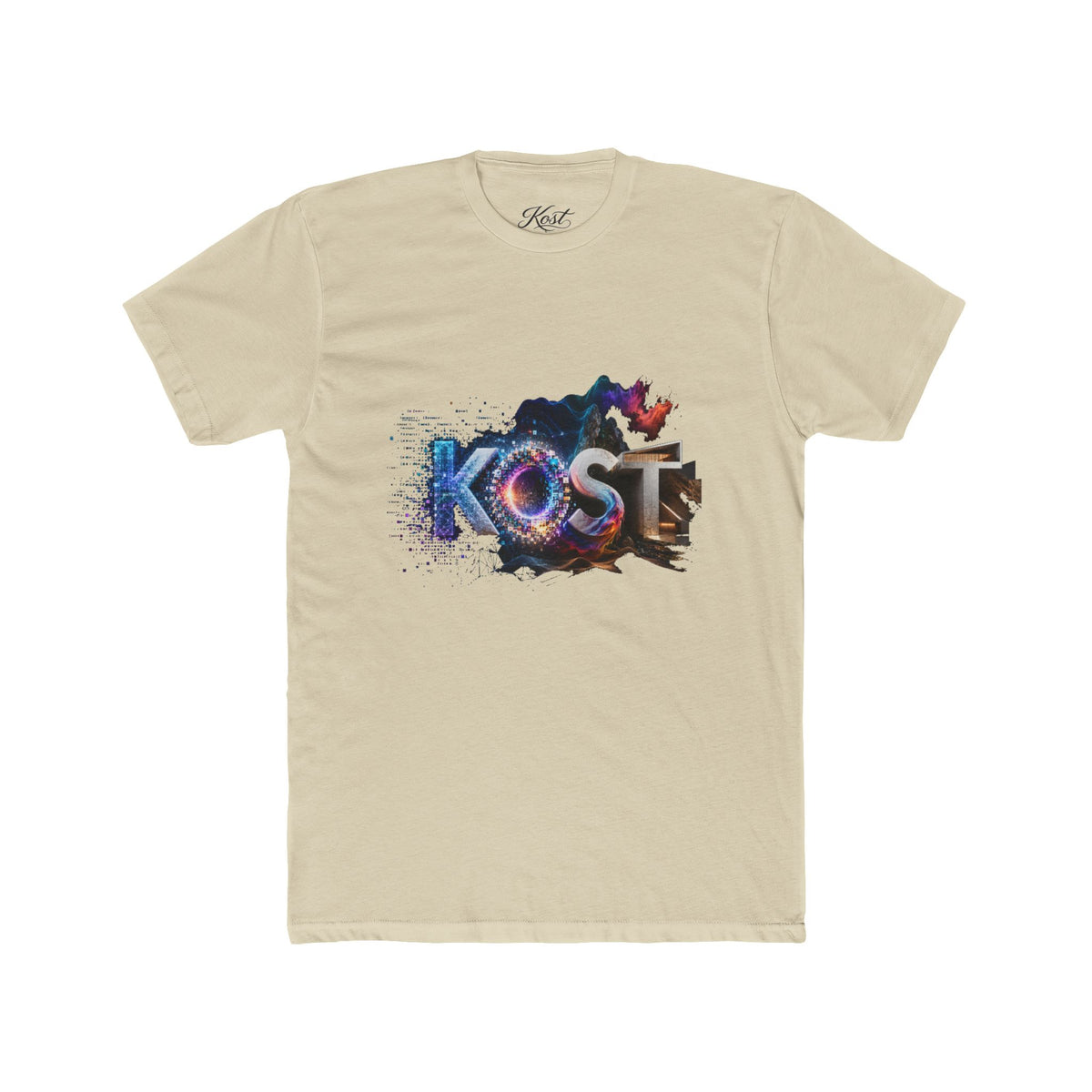 KOST Retro Galaxy Graphic Tee — Cosmic Lettering Crewneck
