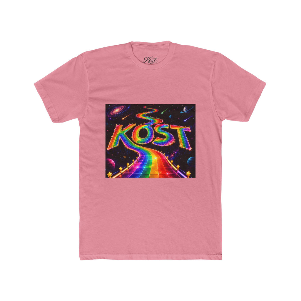 KOST Rainbow Road T-Shirt — Psychedelic Retro Cosmic Graphic Tee