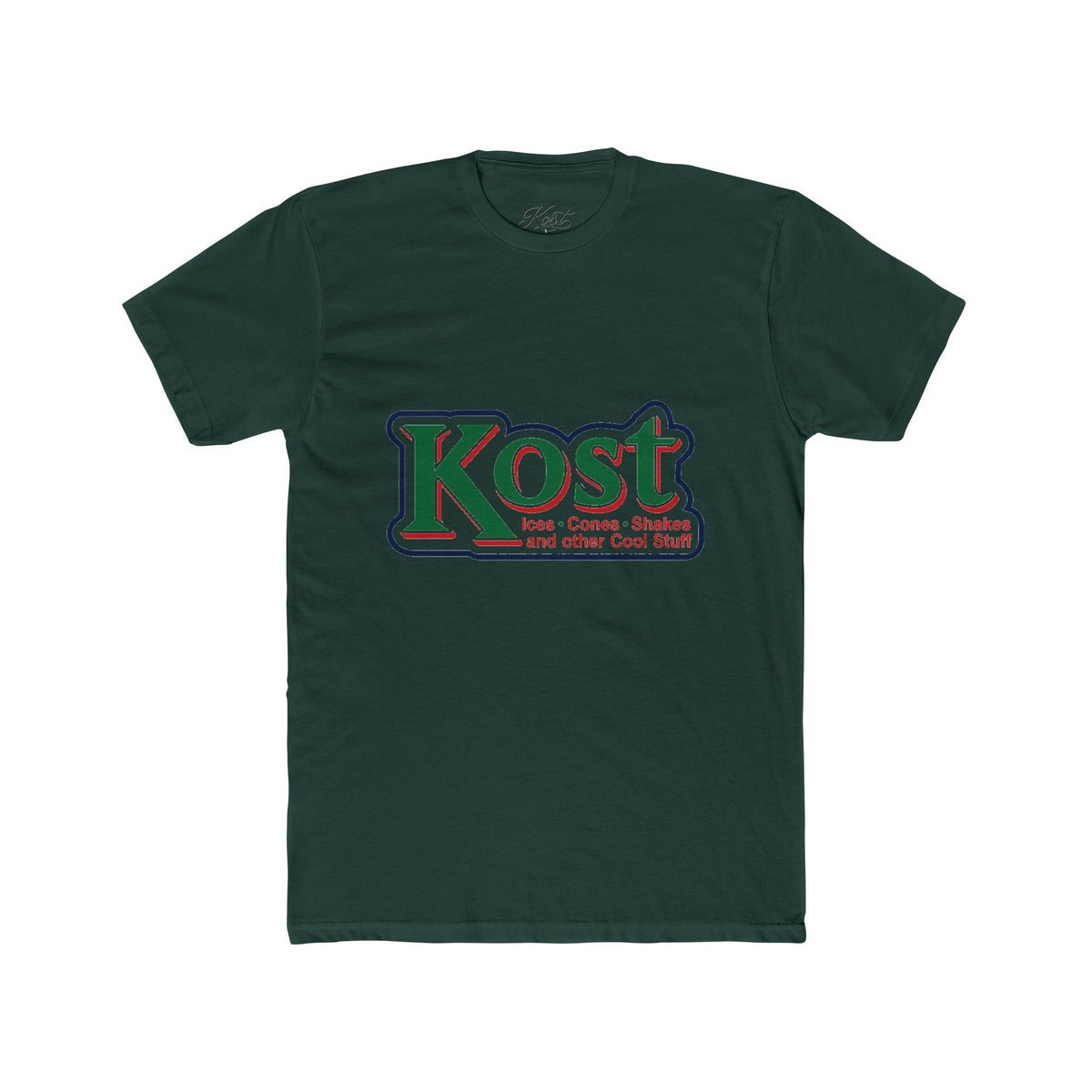 Kost Logo Crew T-Shirt — Retro Grocery Style Graphic Tee