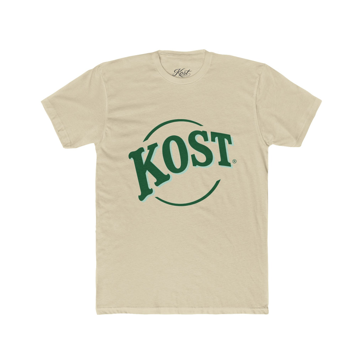 KOST Vintage Logo Tee — Green Retro Circle Graphic T-Shirt