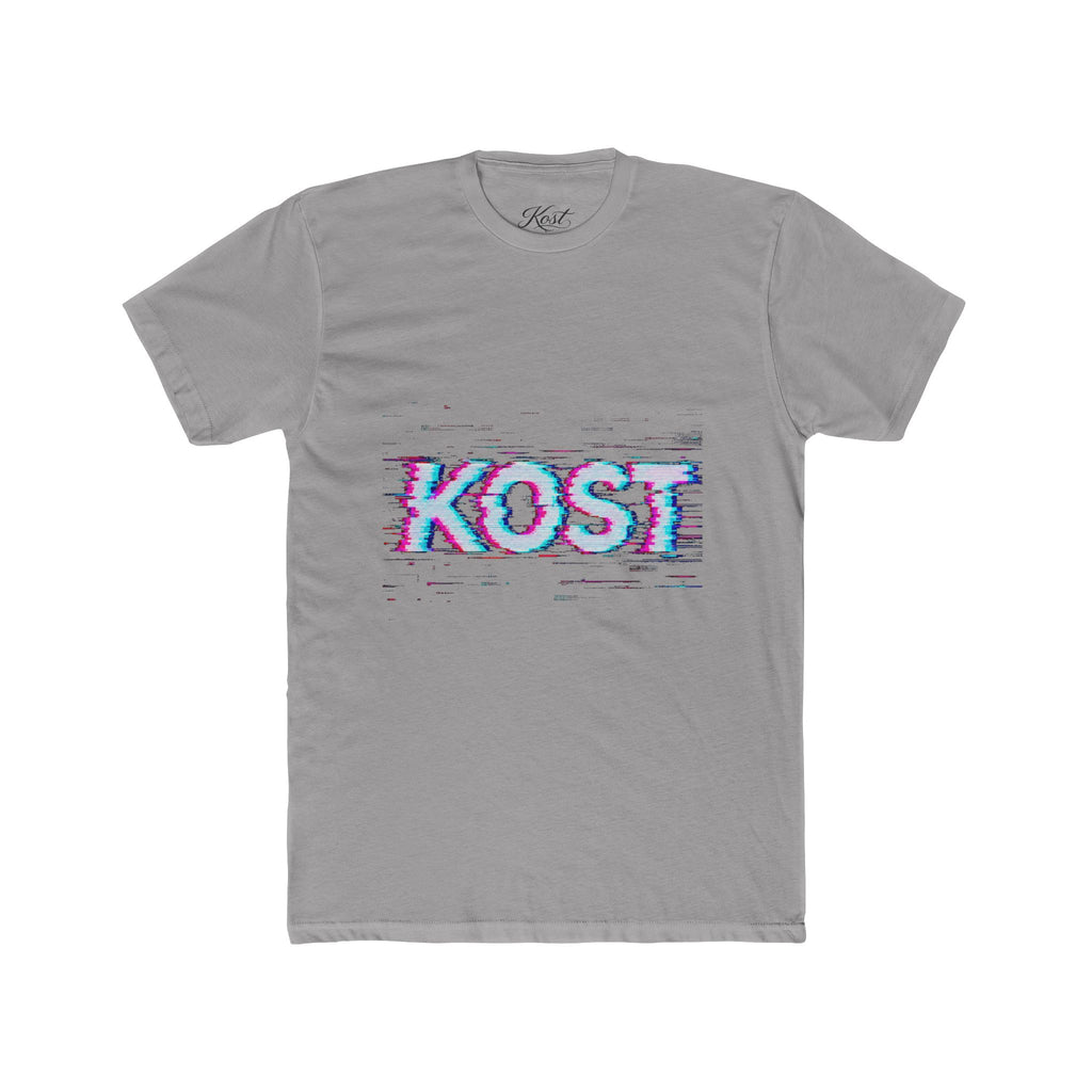 KOST Glitch Graphic Tee — Retro Vaporwave Logo T-Shirt