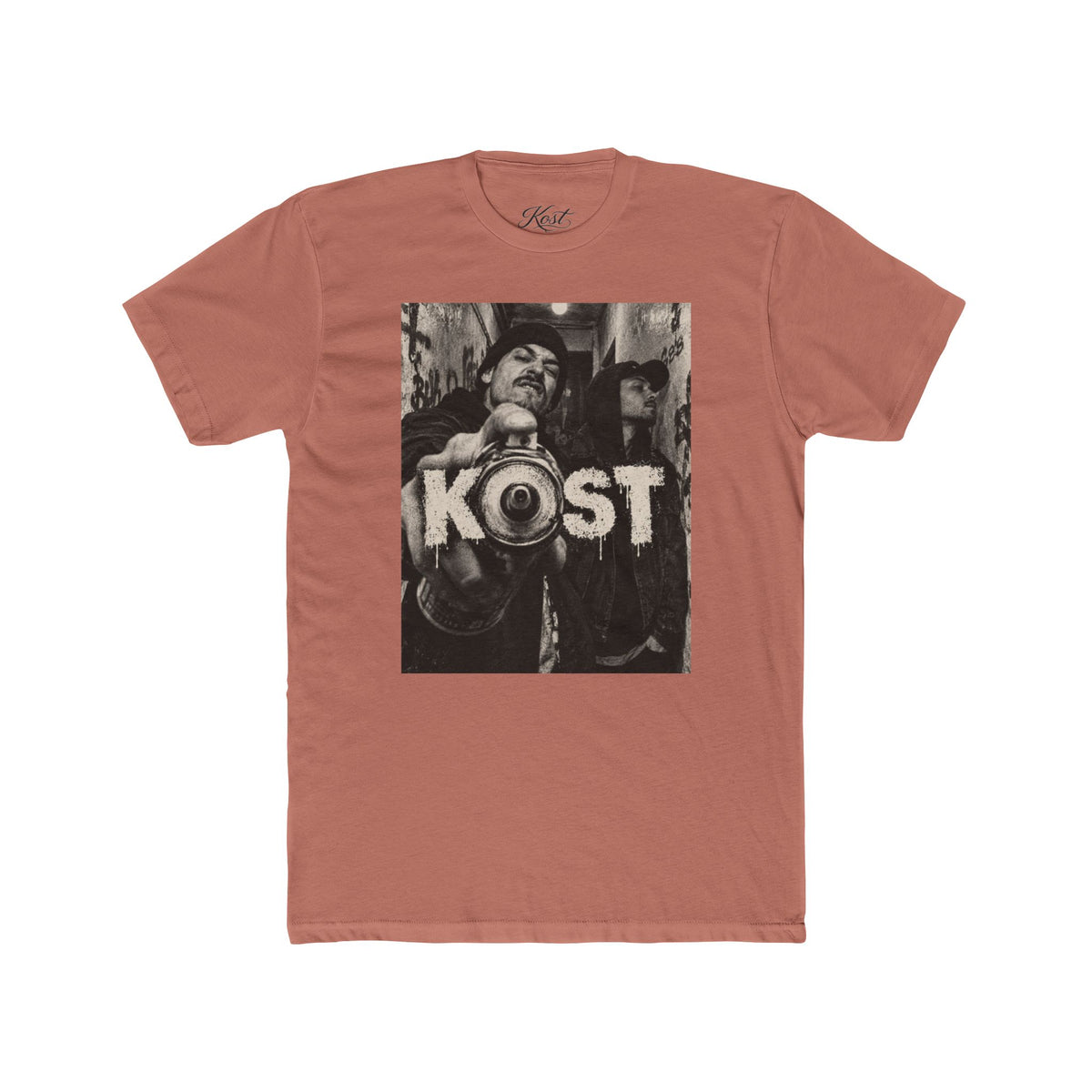 KOST Street Photo Crew Tee — Vintage Megaphone Graphic