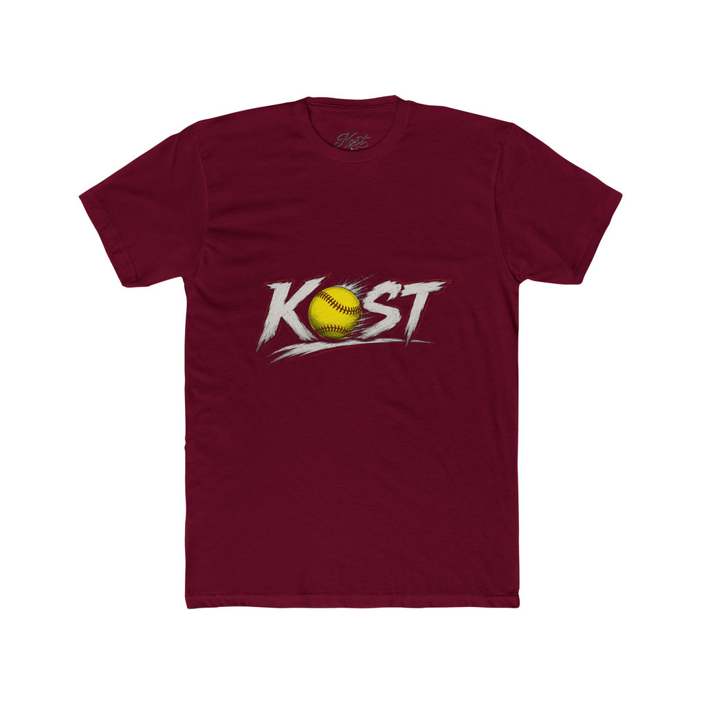 Softball 'KAST' Graphic Tee — Retro Distressed Softball Design