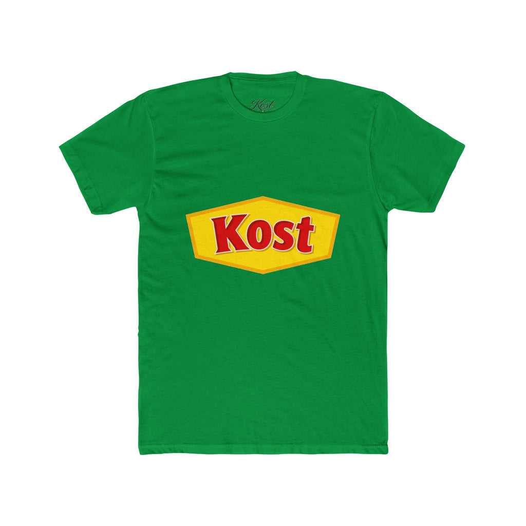 Kost Logo Tee — Retro Yellow & Red Graphic T-Shirt