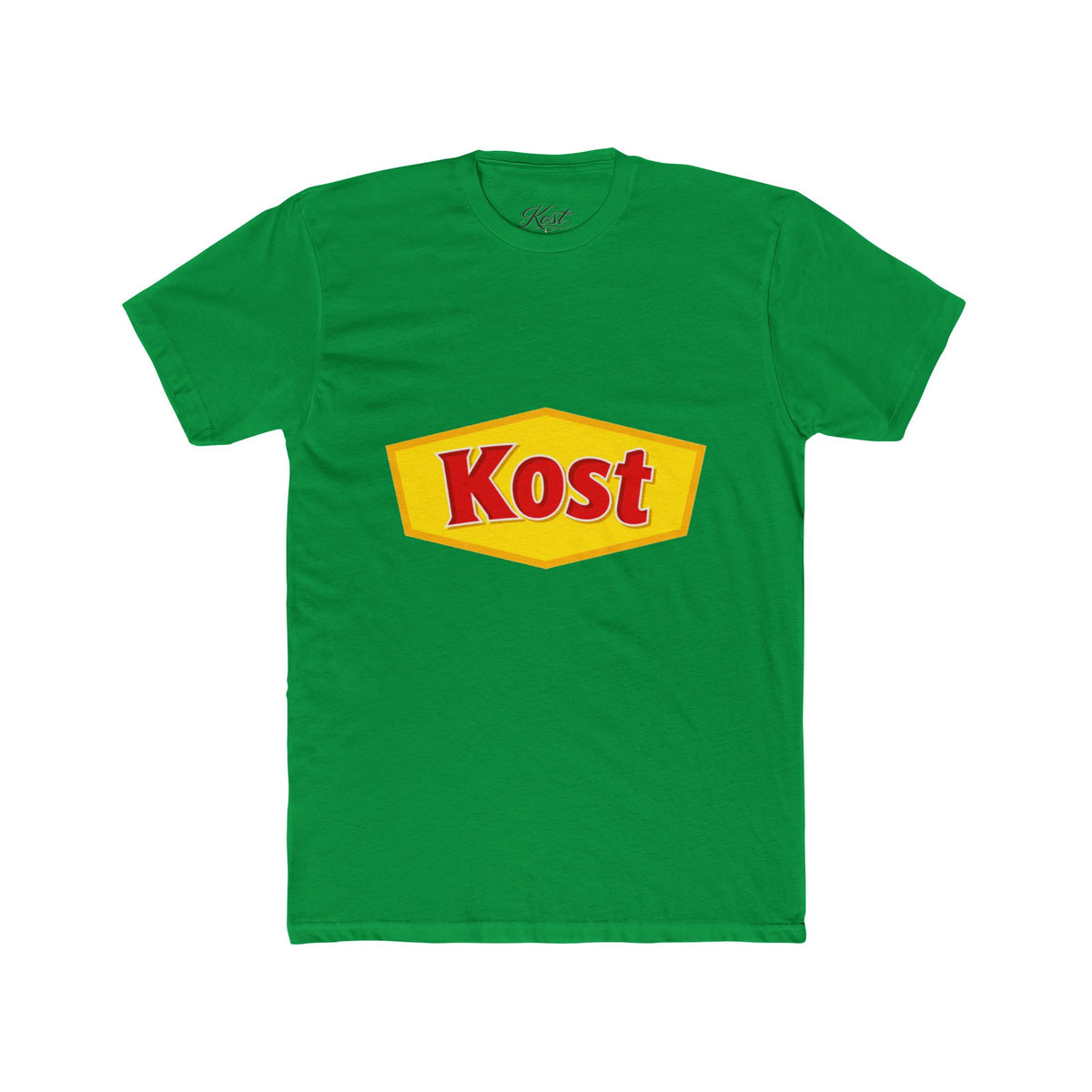 Kost Logo Tee — Retro Yellow & Red Graphic T-Shirt