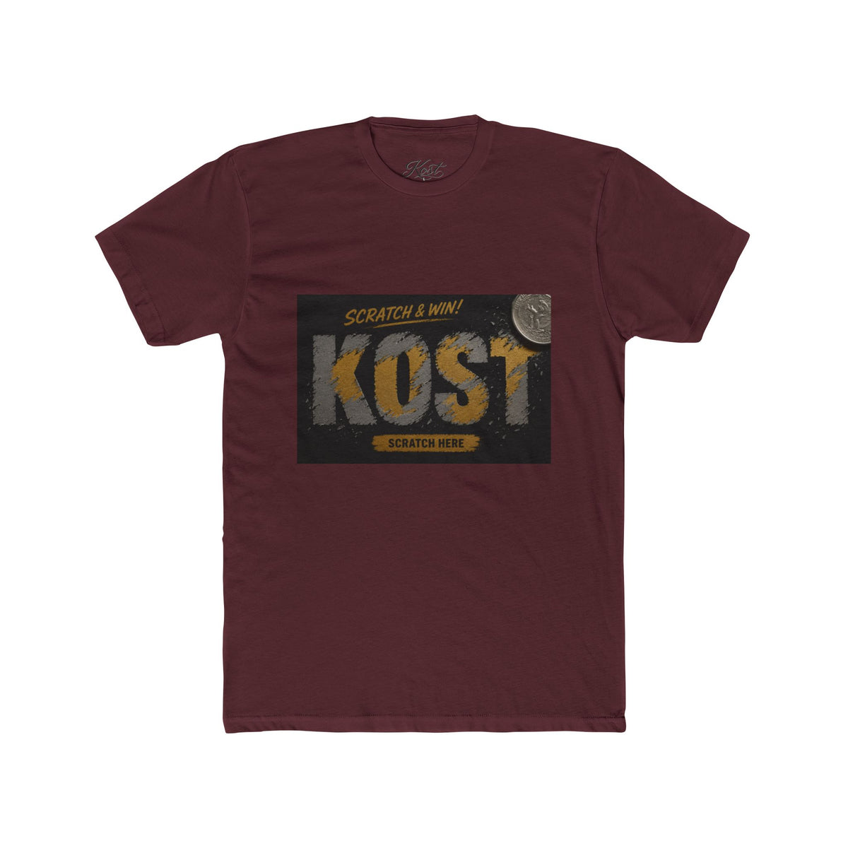 Kost Scratch & Win Graphic Tee — Retro Lottery Ticket Design