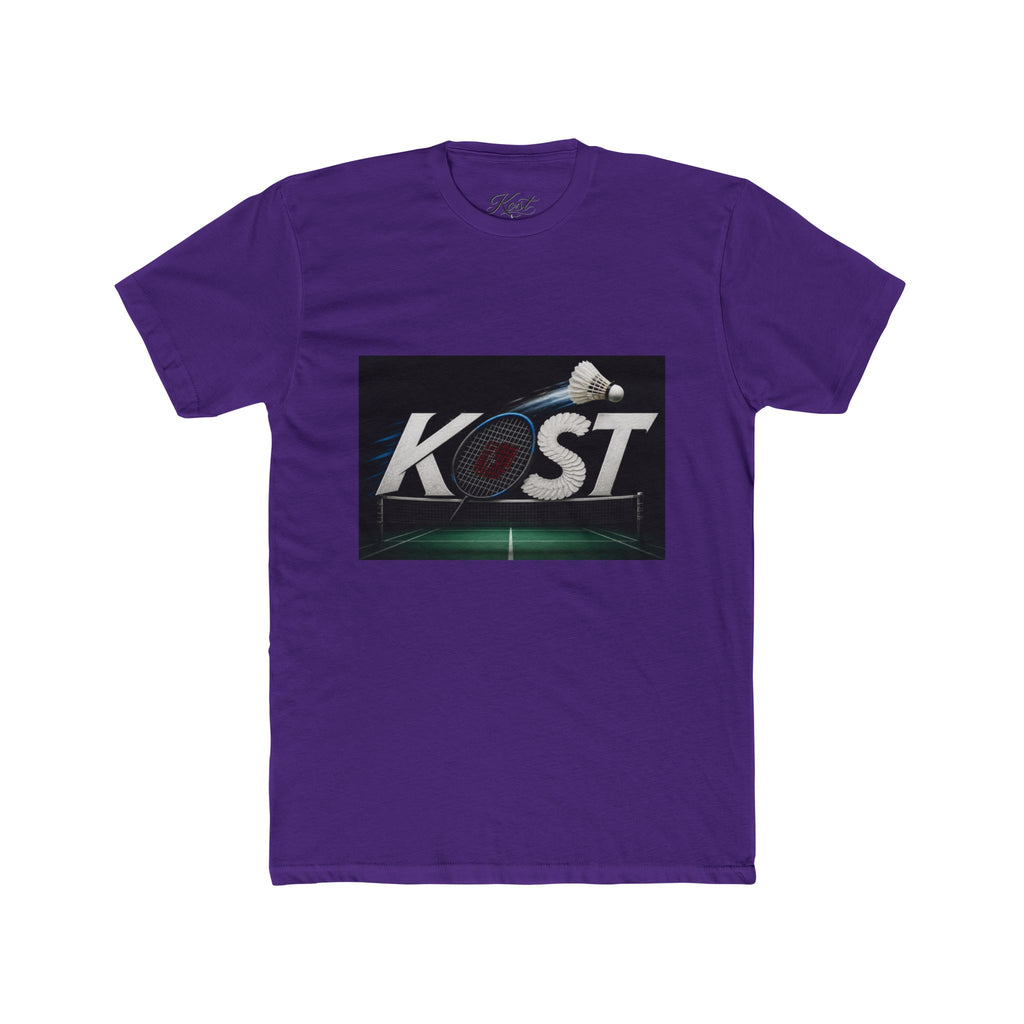 Badminton KOST Graphic Tee — Shuttlecock Court Logo T-Shirt