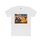KOST Sunset Palm Tee — Vintage Radio Call Letters Beach T-Shirt