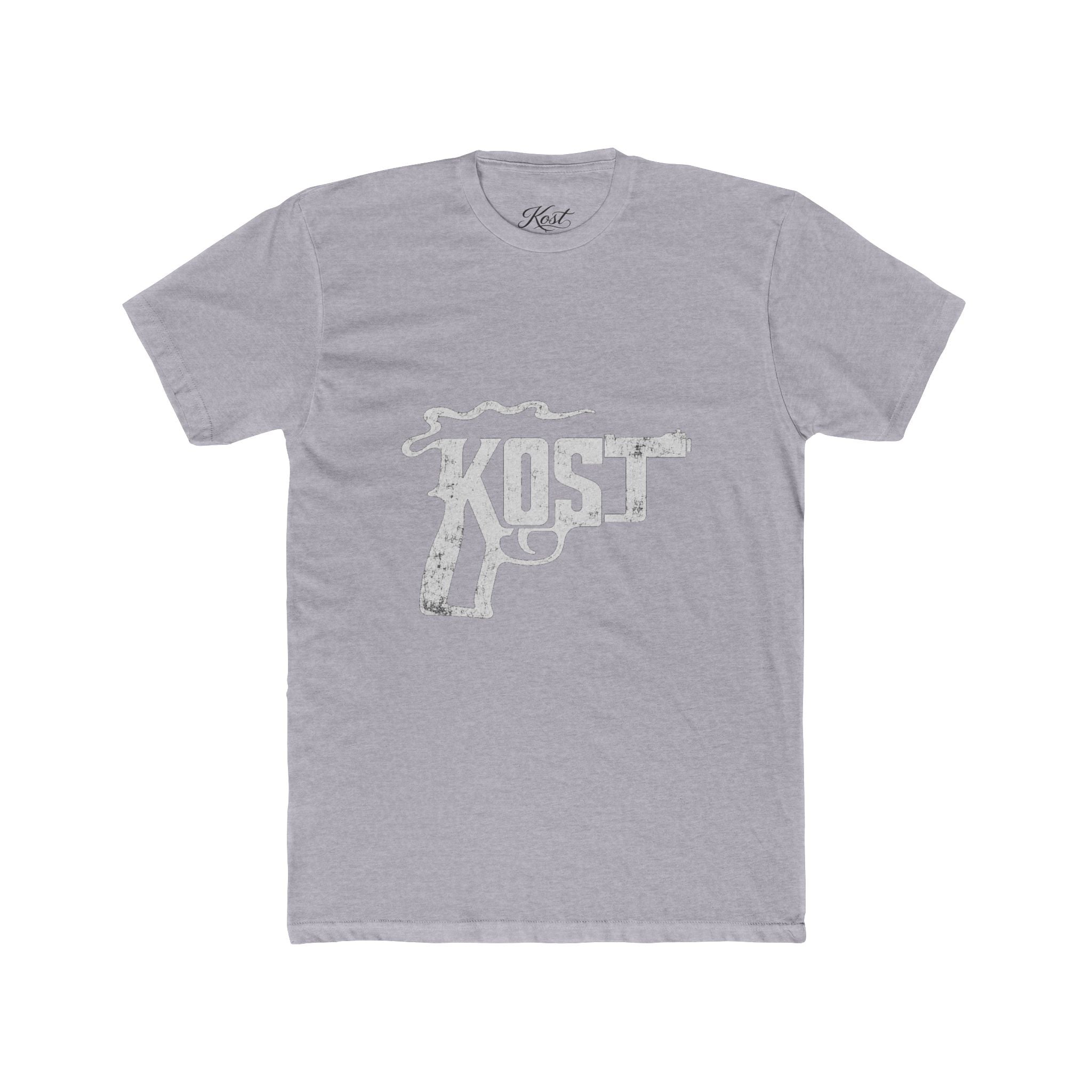 Kost Revolver Graphic Tee — Vintage Gun Logo T-Shirt