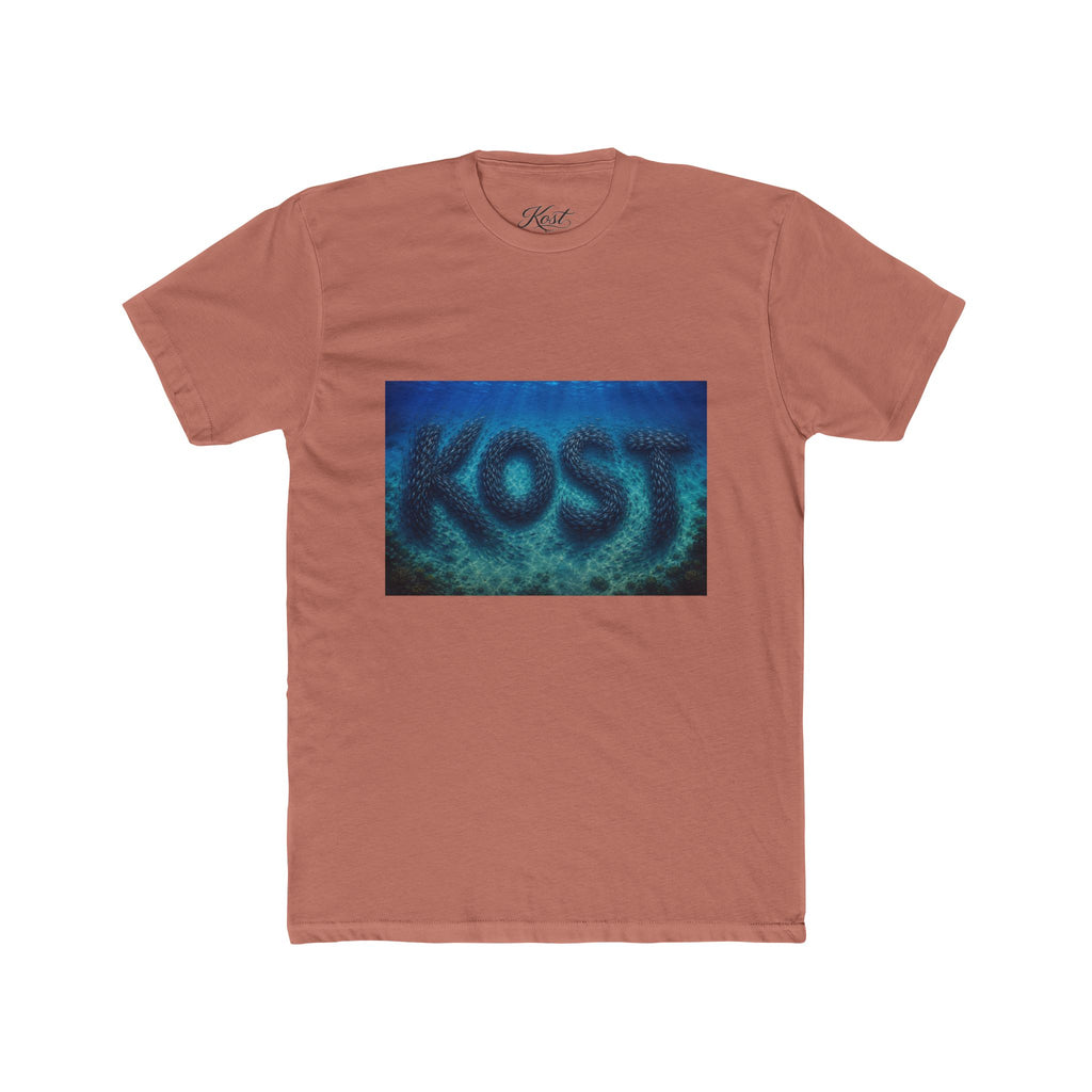 KOST Blue Abstract Graphic T-Shirt