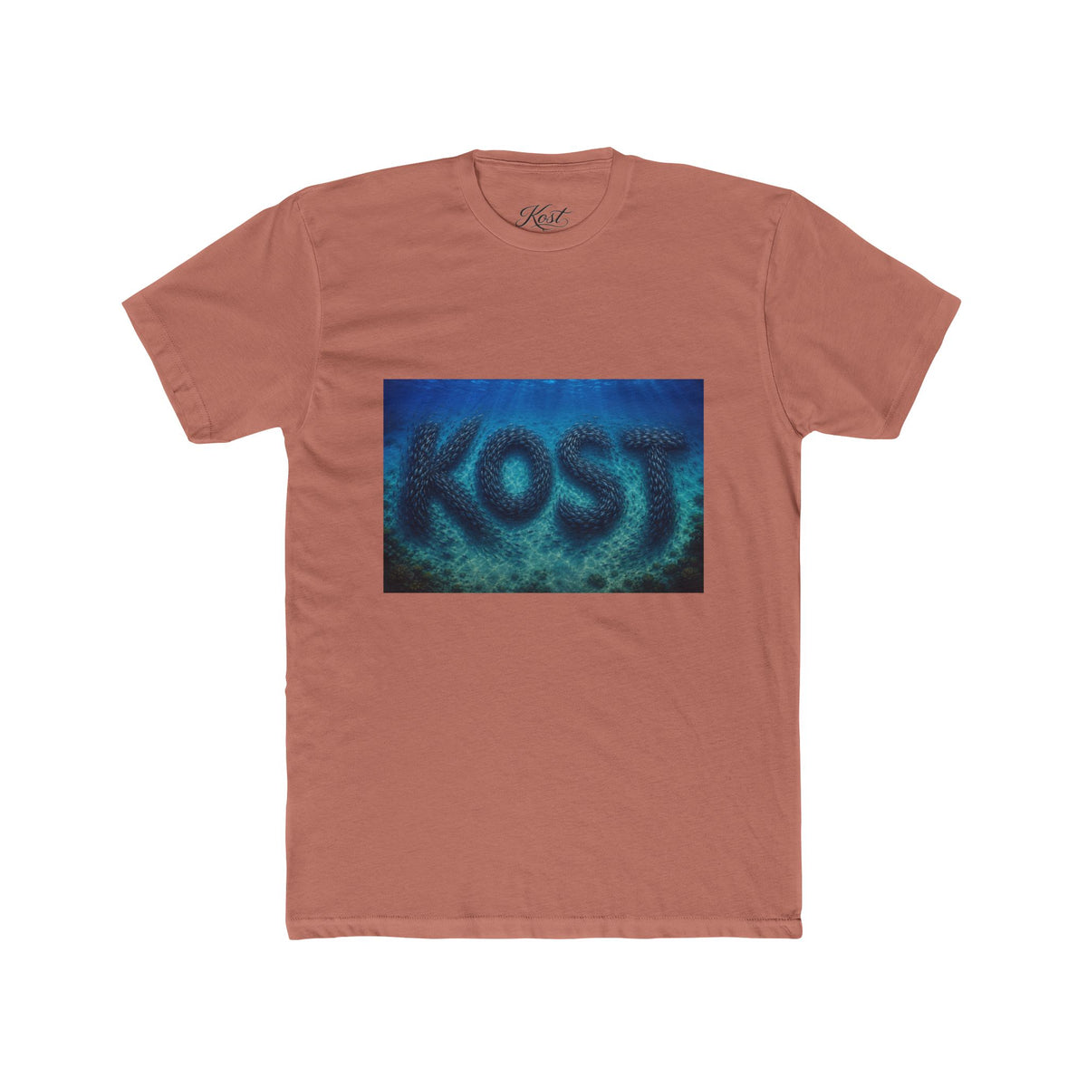 KOST Blue Abstract Graphic T-Shirt
