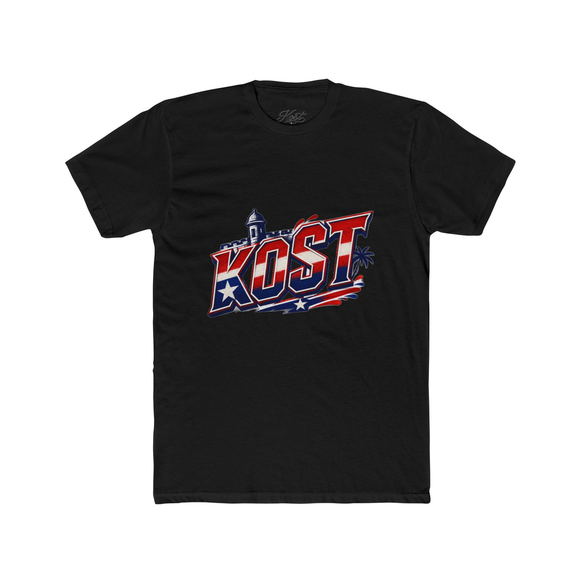 KOST Retro Palm Beach T-Shirt — Americana Surf Vibes