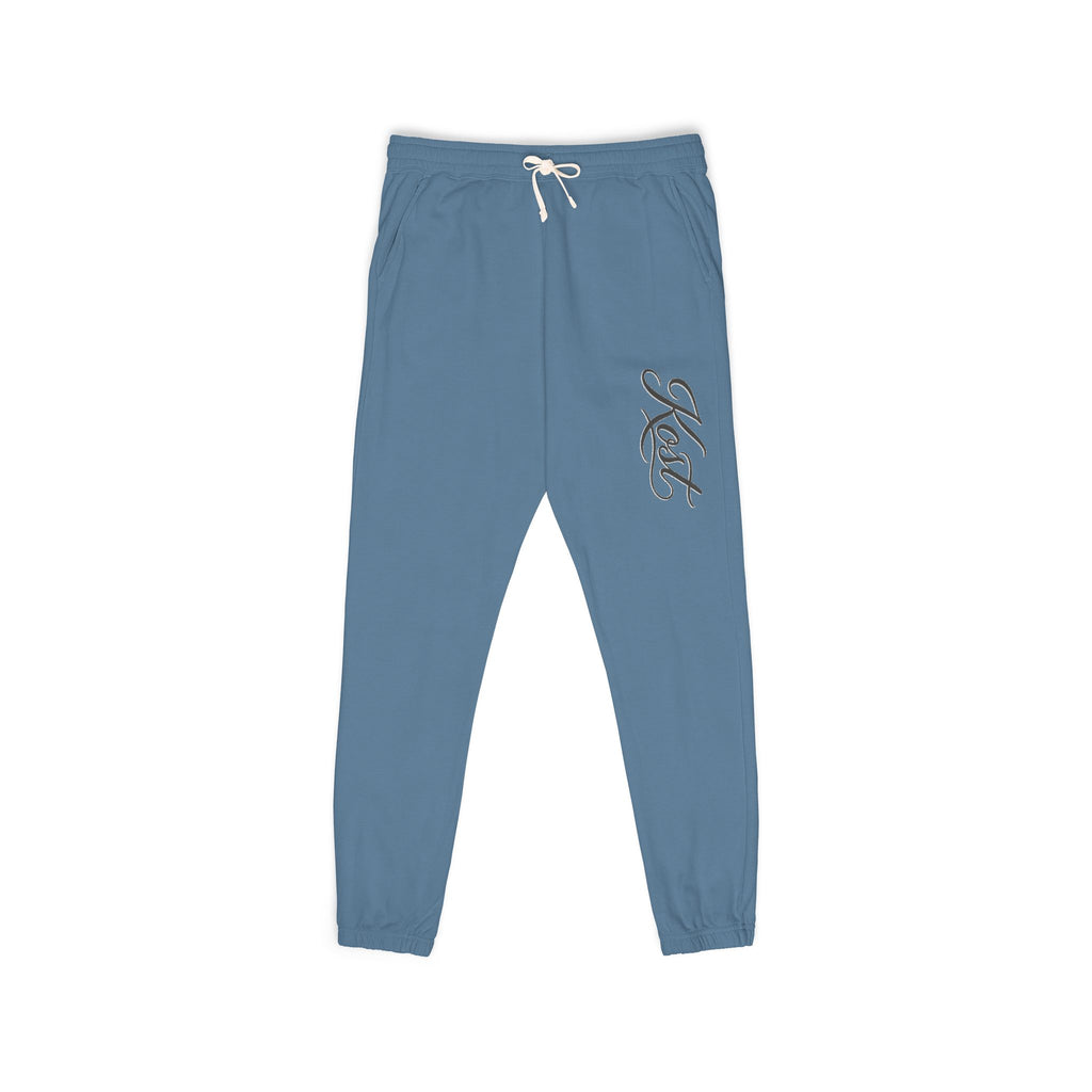 Embroidered 'Nice' Fleece Sweatpants – Soft Garment-Dyed Joggers