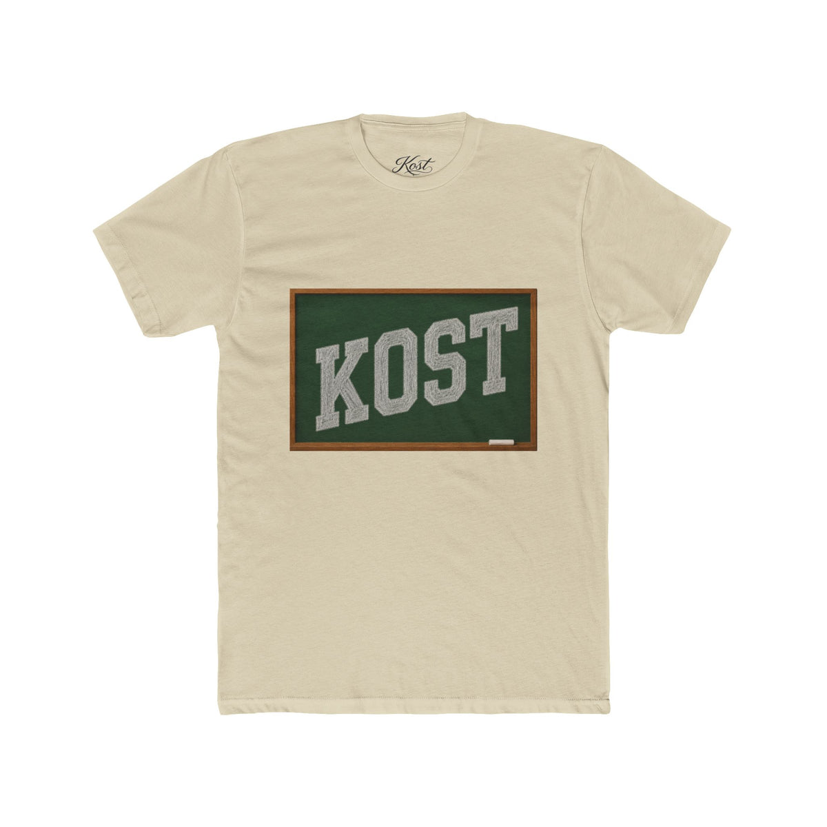 KOST Vintage Collegiate Tee — Retro Green Plaque Graphic