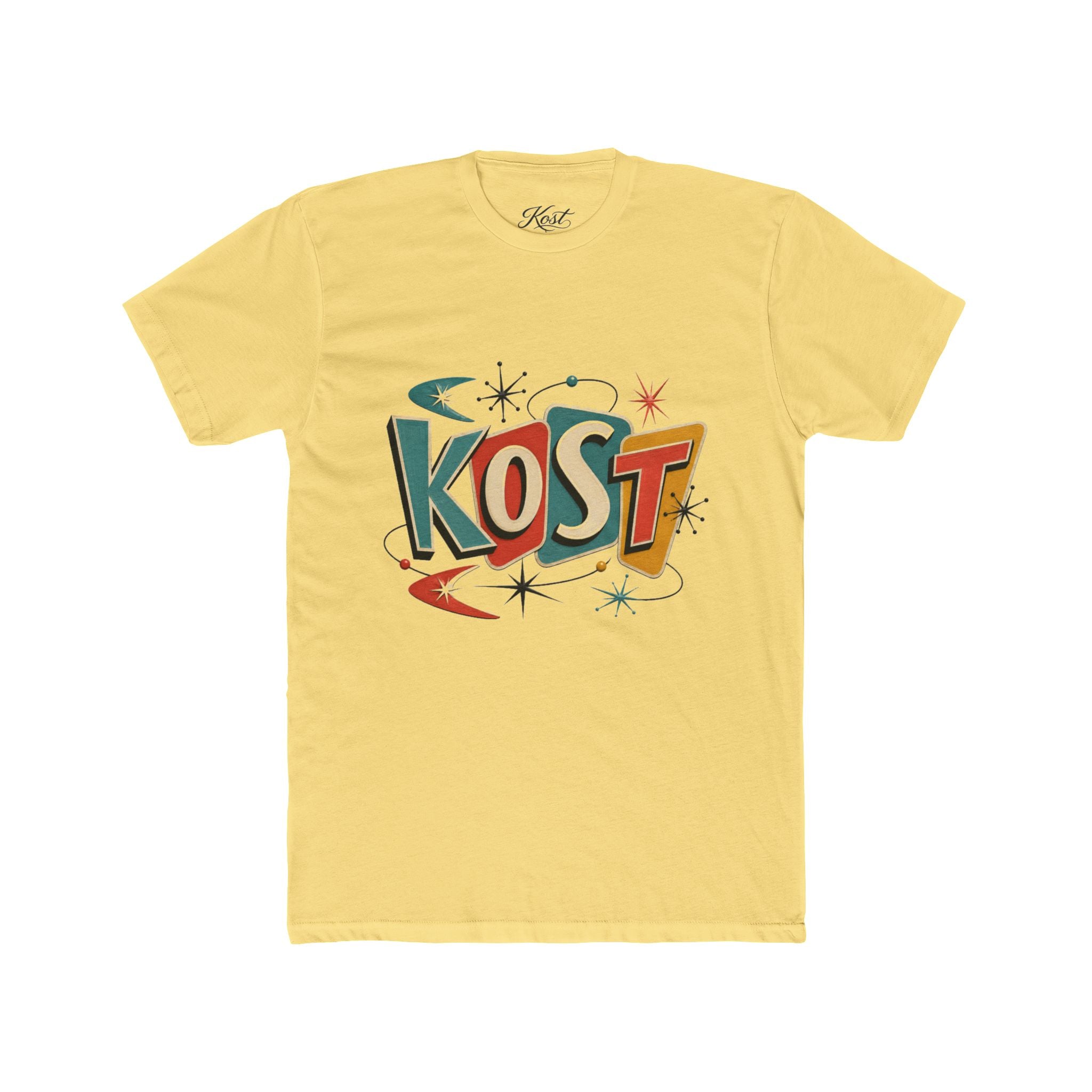 KOST Retro Vintage Logo Tee — 1950s Atomic Mid-Century Graphic T-Shirt