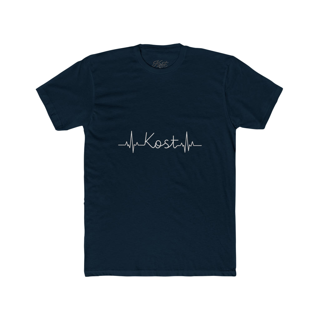 Kosta Heartbeat Tee — Minimal Name ECG Graphic T-Shirt