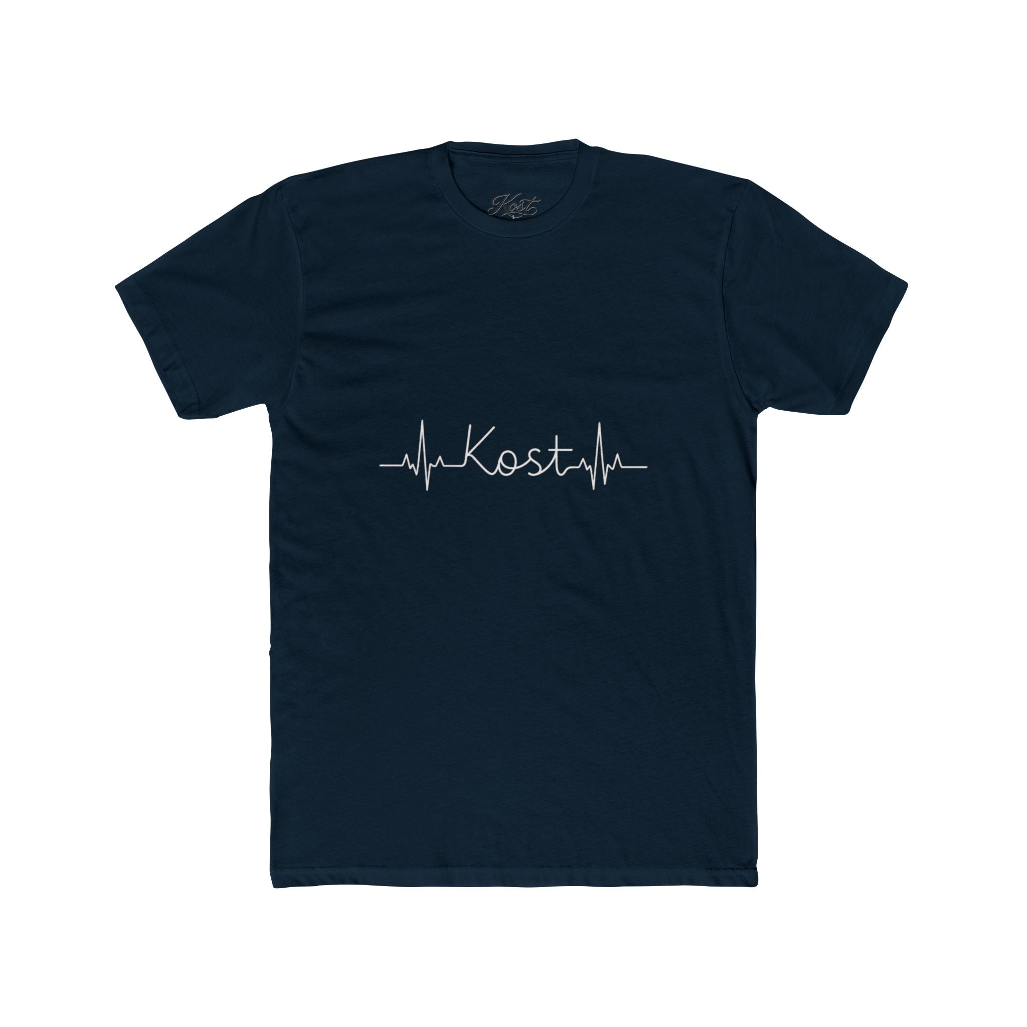 Kosta Heartbeat Tee — Minimal Name ECG Graphic T-Shirt
