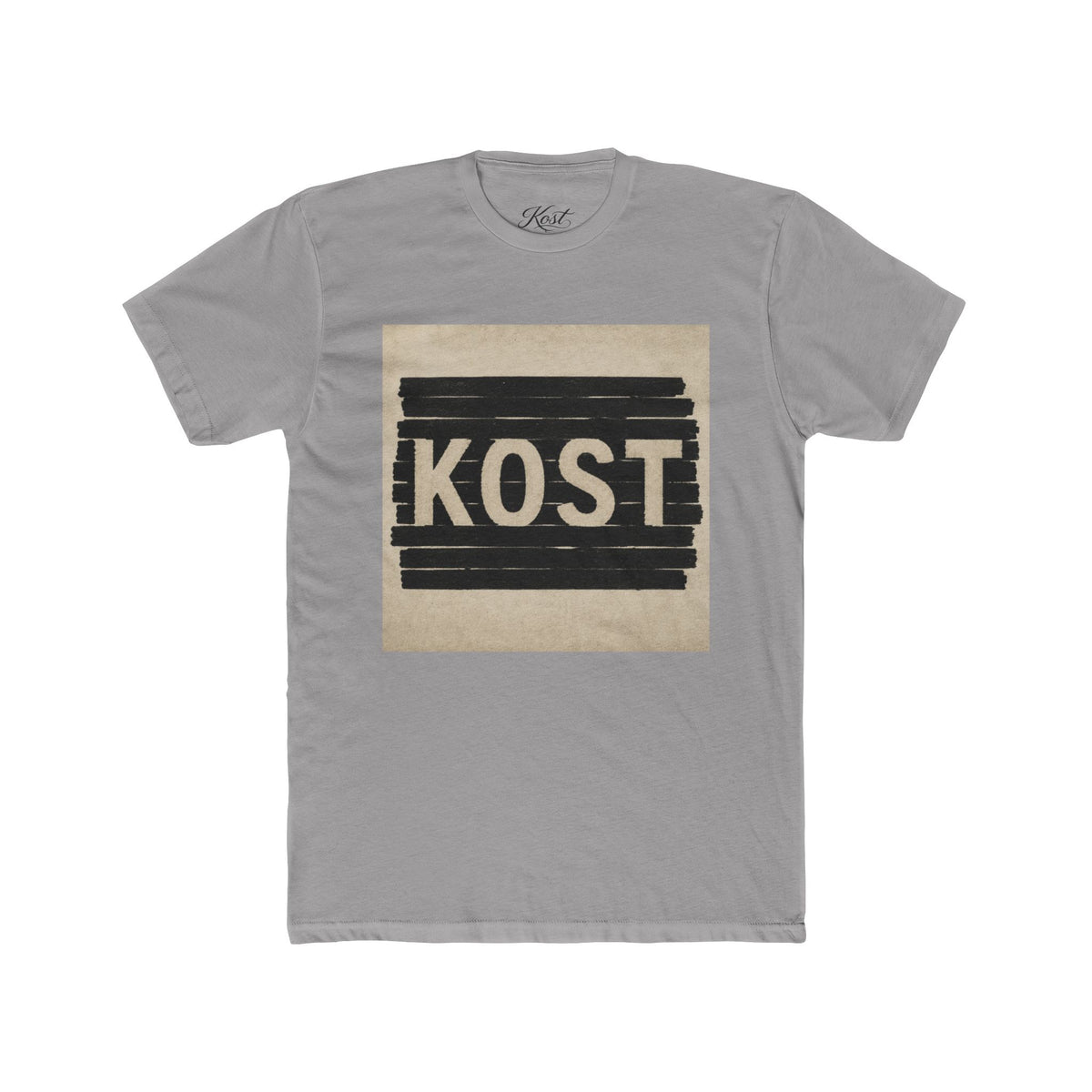 KOST Graphic Tee – Vintage Block Logo Cotton T‑Shirt