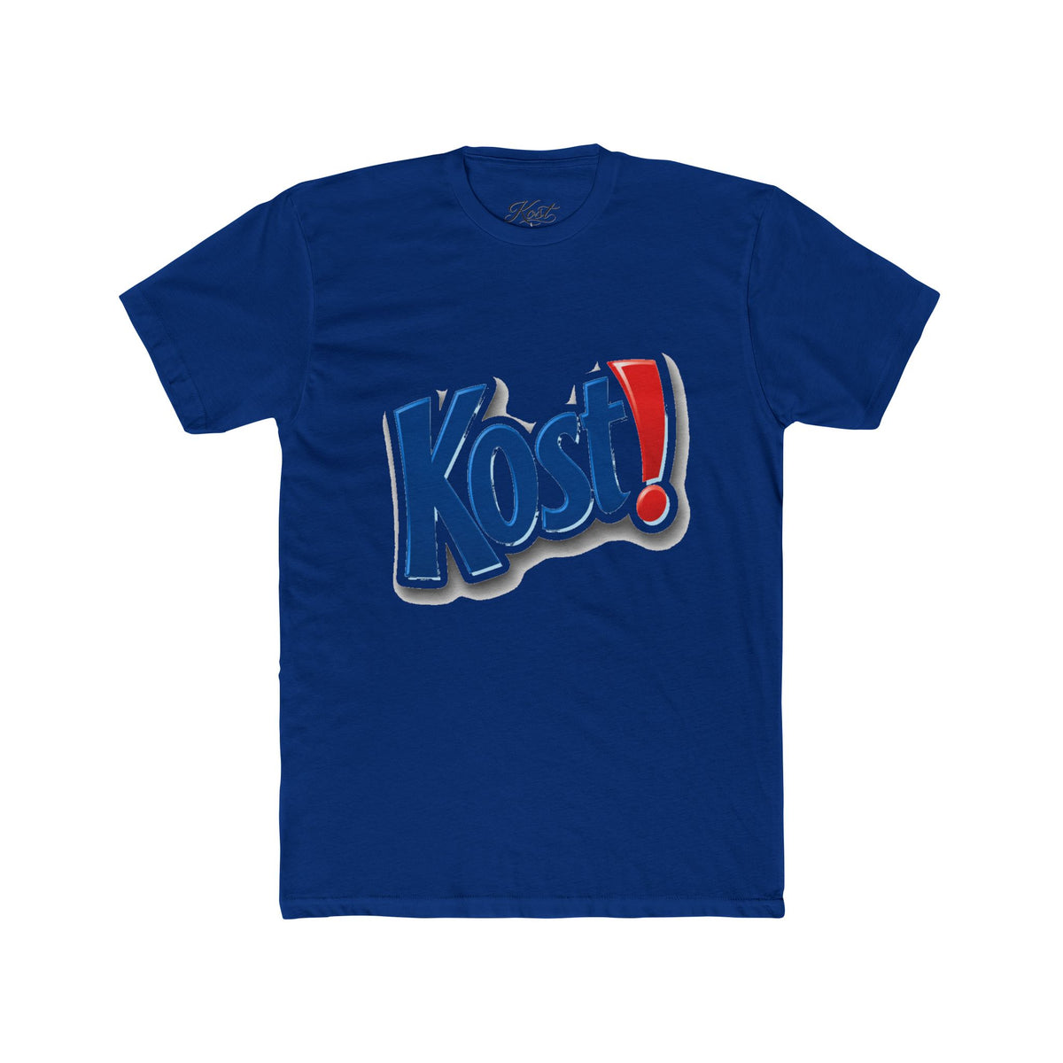 Kost! Logo Graphic Tee — Retro Soda-Style Chest Print Shirt