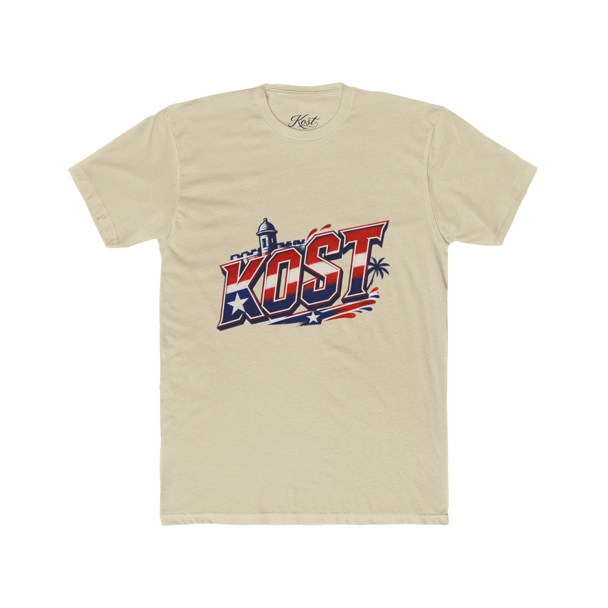 KOST Retro Palm Beach T-Shirt — Americana Surf Vibes