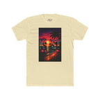 Retro Sunset Beach T-Shirt — 'Coast' Neon Palm Graphic Tee