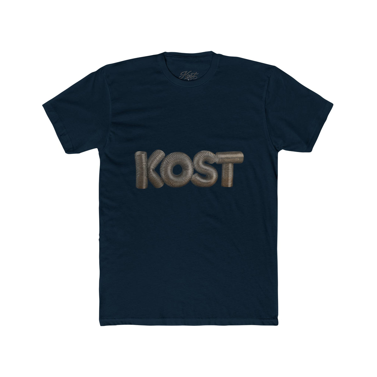 KOST Logo Tee — Retro 3D Lettering Cotton T‑Shirt